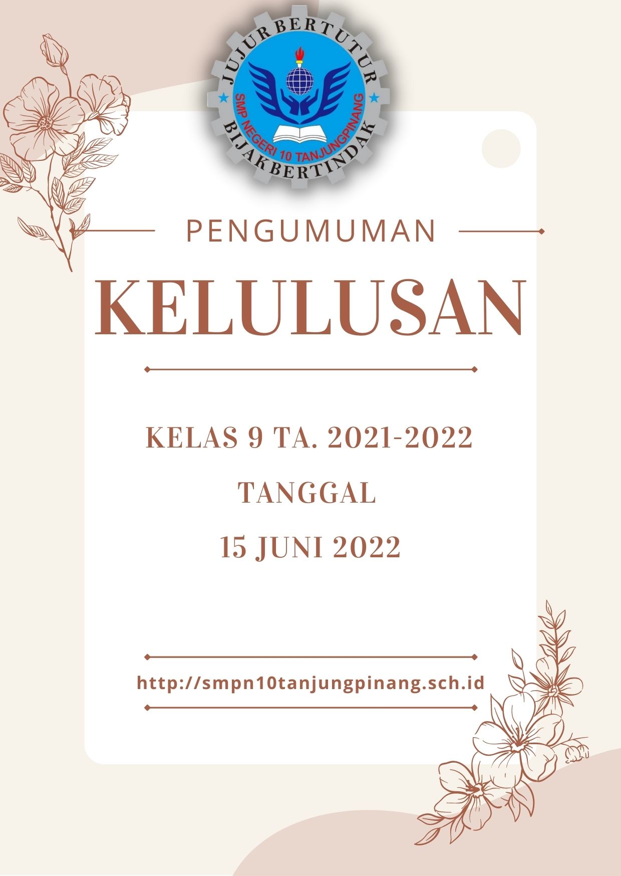 BOOST Beige Floral Handdrawn Job Vacancy Announcement